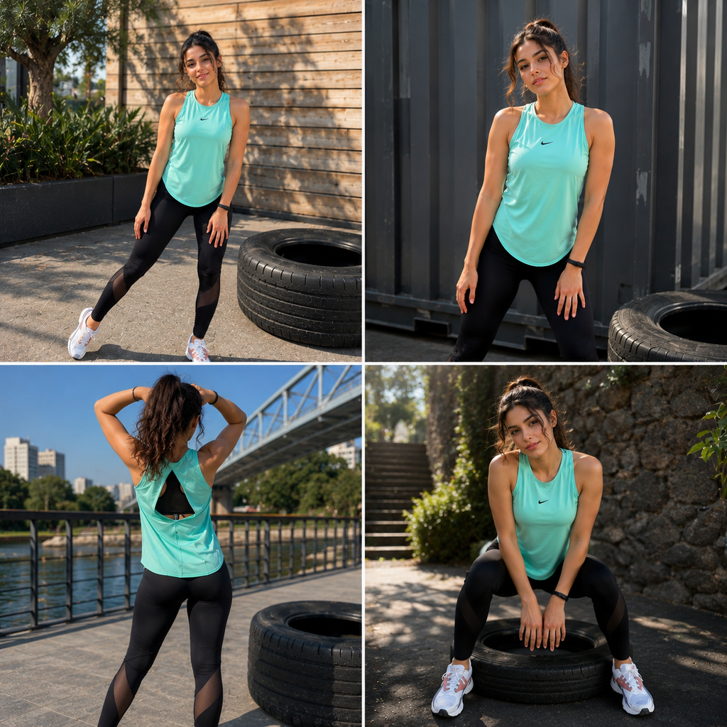 Aqua Back-Cut Nike t shirt