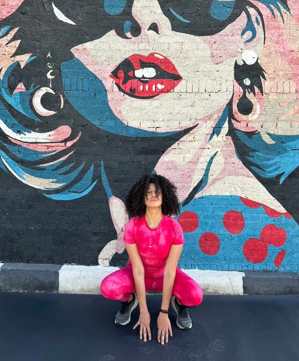 Nike Tie-Dye fuchsia Set